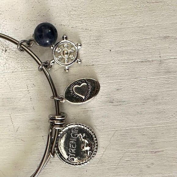 Footnotes Too silver charm bracelet - Picture 3 of 8